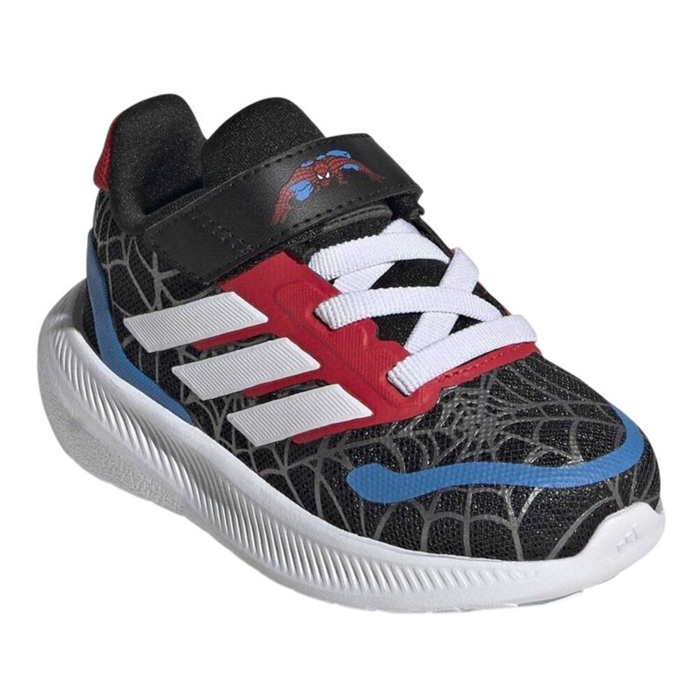 Spider-Man Baby Run Falcon Adidas Shoes / Black/White